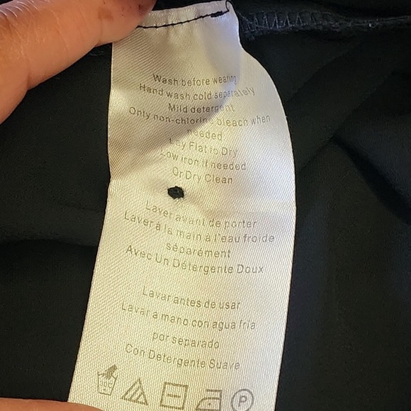 Motherhood Maternity Dress S Red Black Floral Formal Empire Waist Long Sleeve - Picture 6 of 12